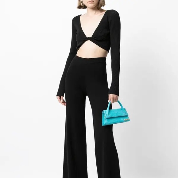 Bec+Brdige Riviera Long Sleeve Knit Top in Black US SIZE 4 - Picture 3 of 13